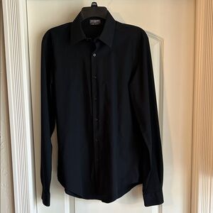 Men’s Black Button Down Shirt. Size 14-14.5, 34-35